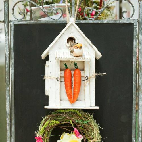 Floristik24 Hanging Birdhouse White H25.5cm