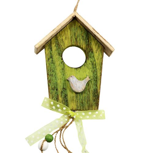 Product Birdhouse to hang green 15cm L65cm 3pcs