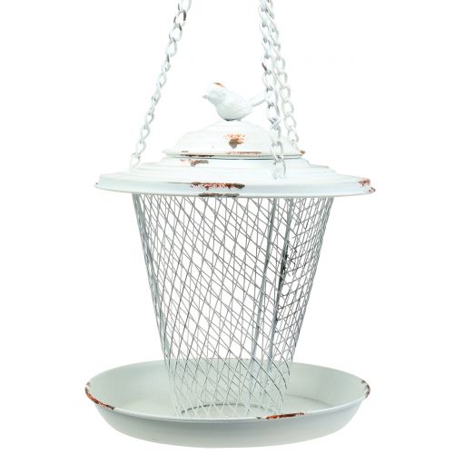 Floristik24 Bird feeder to hang antique white Ø22cm H26.5cm