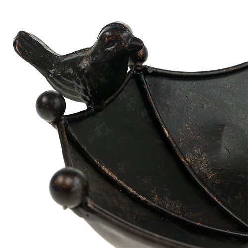 Floristik24 Feeding bowl birds shade dark brown 41cm