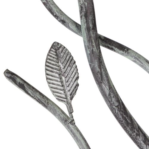 Product Decorative birdbath with delicate leaf pattern in vintage style, 74cm