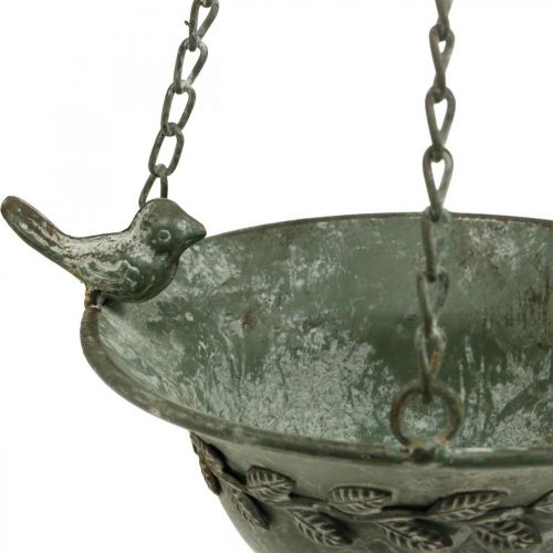 Floristik24 Bird bath hanging bird bath garden antique look gray, white H47cm