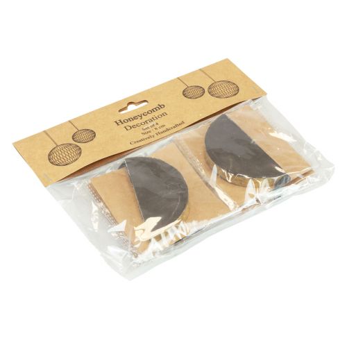 Product Honeycomb balls Christmas honeycomb balls black gold Ø8cm 4pcs