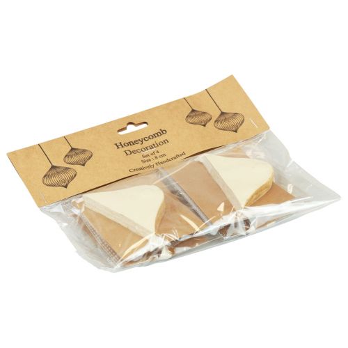 Product Honeycomb Balls Honeycomb Balls Onion Cream White Gold Ø8cm 4 Pcs