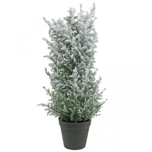 Artificial juniper in a pot snowed artificial plant H47cm