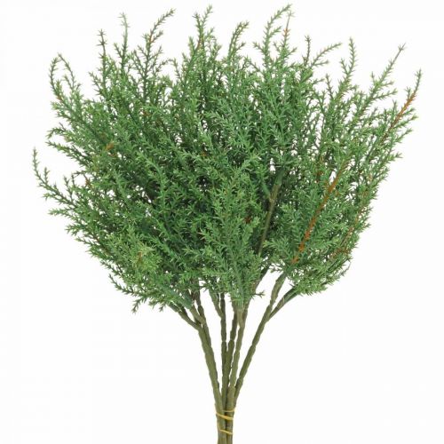 Juniper branch artificial green decorative branch Christmas 39cm 6pcs