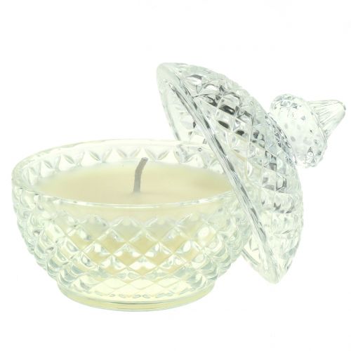 Floristik24 Scented candle in a glass vanilla Ø10cm