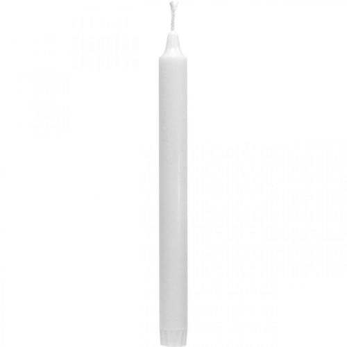 Floristik24 PURE wax candles stick candles white 250/23mm natural wax 4pcs