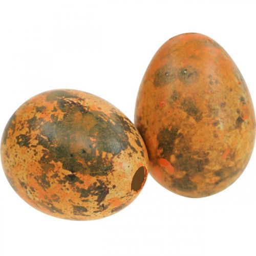 Product Quail eggs decoration blown eggs orange apricot 3cm 50 pcs