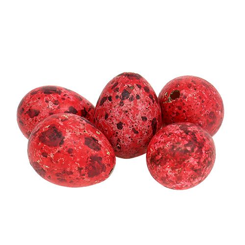 Floristik24 Quail egg red 3cm Easter decoration 50 pcs