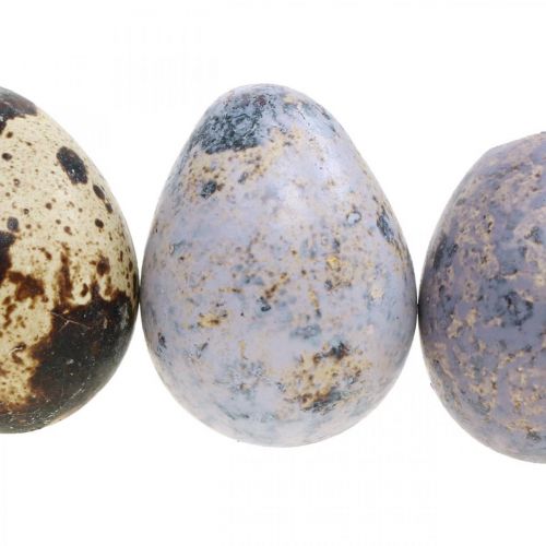 Floristik24 Quail egg mix purple, violet, nature empty eggs as decoration 3cm 65p