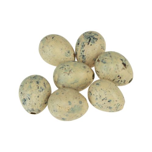 Floristik24 Quail Eggs Decoration Easter Blown Out Eggs Cream 3cm 50 Pcs