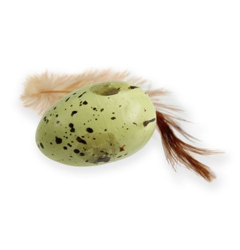 Product Quail eggs with feather 4cm 24pcs