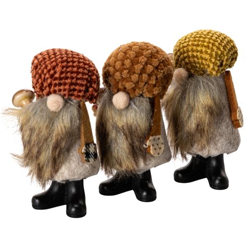 Gnome figurine with beard and pointed hat, 10cm, 3 pieces buy online | Floristik24.ie