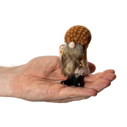 Gnome figurine with beard and pointed hat, 10cm, 3 pieces | Floristik24.ie
