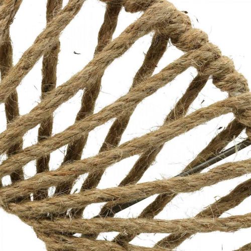 Floristik24 Wall decoration Boho style, decorative jute ribbon Ø38cm