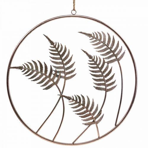 Product Wall decoration decorative ring for hanging fern metal rose Ø52cm