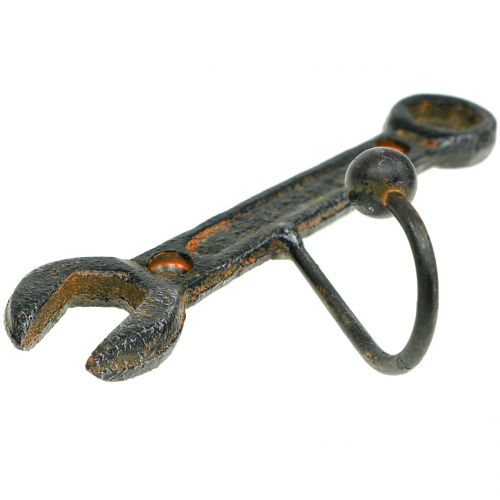 Floristik24 Wall hook tool dark brown 14cm 2pcs