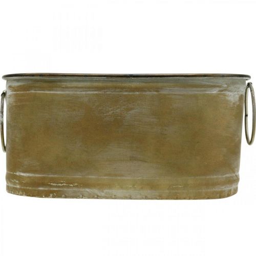 Product Set Planter Metal Tub Vintage Retro L22.5cm/27cm/31cm