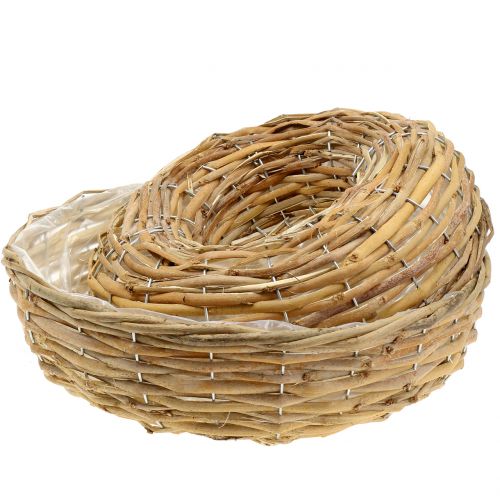 Floristik24 Willow plant ring natural planter table decoration set of 2