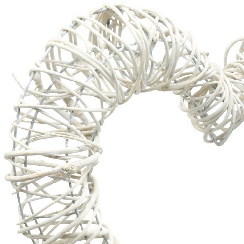 Floristik24 Willow heart white 30cm x 35cm