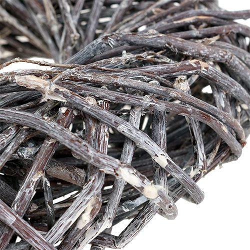 Floristik24 Willow wreath Ø28cm gray, washed