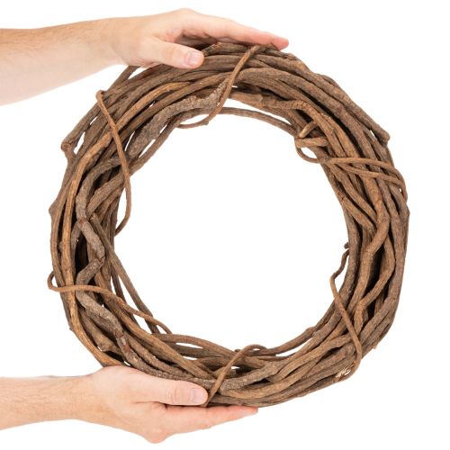 Natural willow wreath as a craft wreath for floristry, 40cm | Floristik24.ie