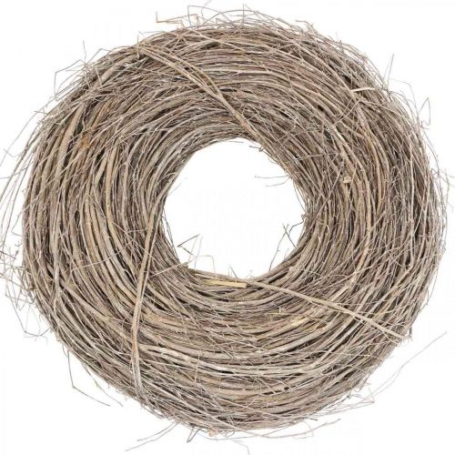 Floristik24 White willow wreath decorative wreath wreath nest table wreath Ø42cm