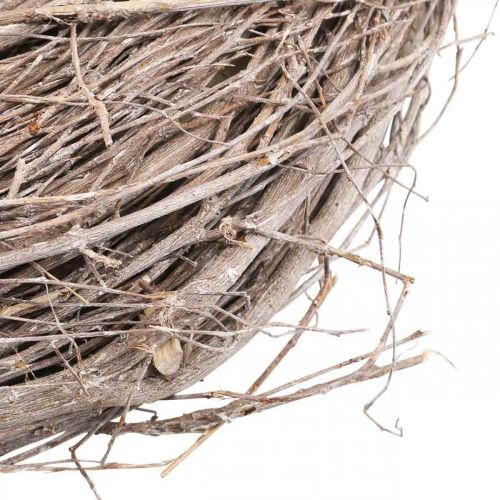 Floristik24 White willow wreath decorative wreath wreath table wreath Ø30cm