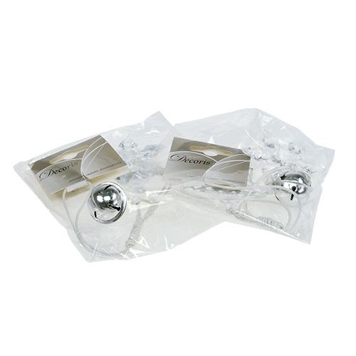 Floristik24 Christmas pendant star, Christmas tree white 25cm 2pcs