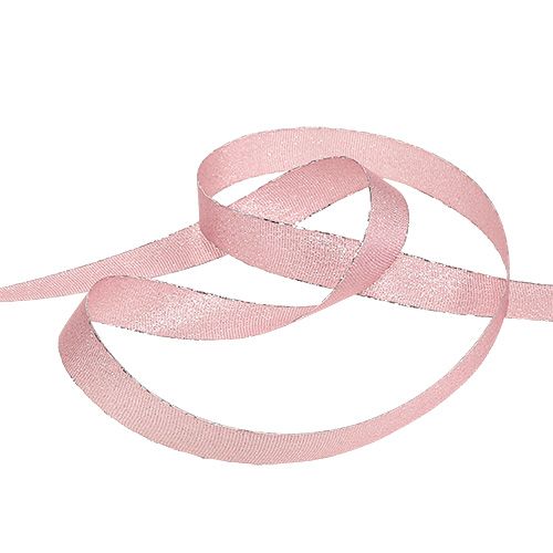 Product Christmas ribbon pink-silver 15mm 20m