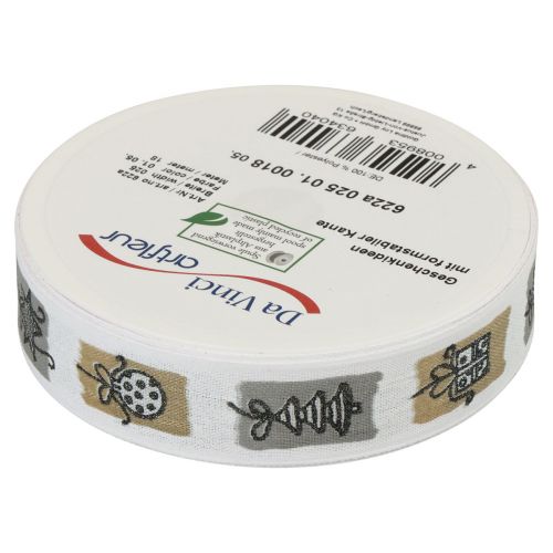 Product Christmas Ribbon Gray Ribbon Christmas 25mm 18m