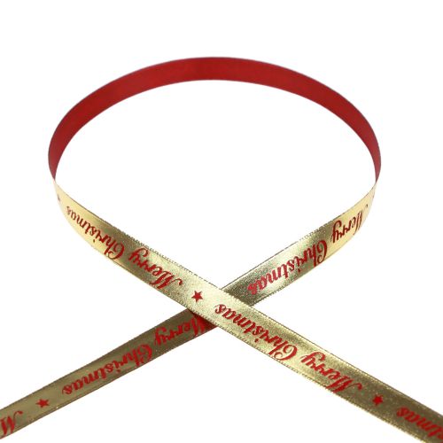 Product Christmas ribbon Merry Christmas Ribbon Red Gold 10mm 20m