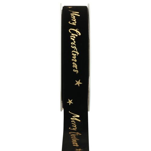 Product Gift ribbon Christmas ribbon black velvet ribbon 25mm 20m