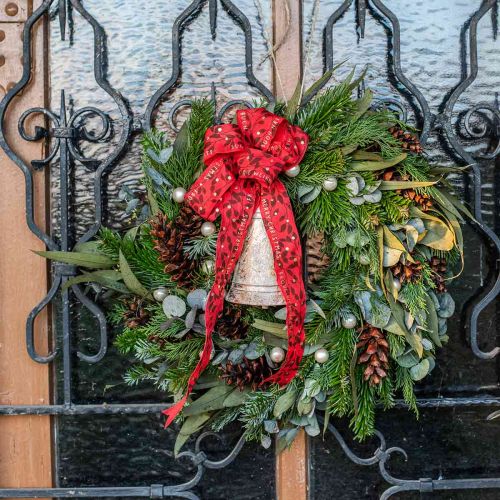 Product Christmas ribbon with saying red 40mm 20m