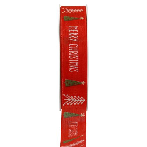 Floristik24 Gift ribbon, Christmas ribbon, Christmas ribbon Merry Christmas 25mm 18m