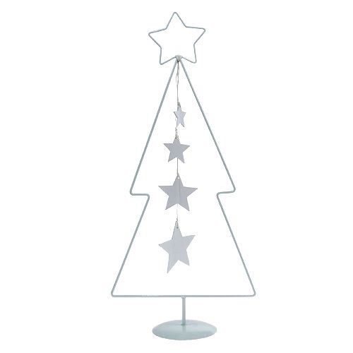 Christmas tree metal white H53.5cm