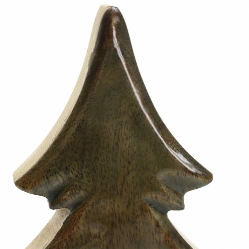 Floristik24 Wood fir glazed natural, white mango wood H29cm