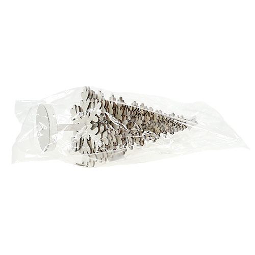 Floristik24 Christmas tree snowflakes white 25cm