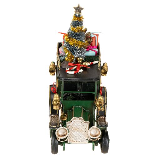 Product Christmas decoration car Christmas car vintage green 15×7×16cm