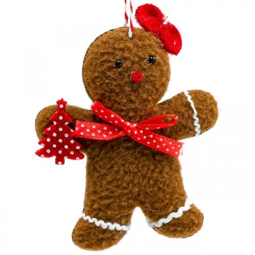 Floristik24 Christmas decoration gingerbread man pendant H9/10.5cm 3pcs