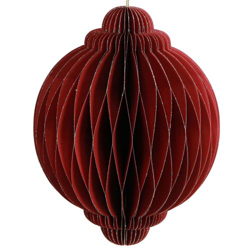 Christmas decoration paper Christmas tree decoration Bordeaux H20cm