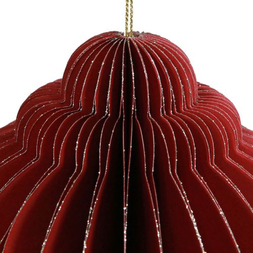 Product Christmas decoration paper Christmas tree decoration Bordeaux H20cm