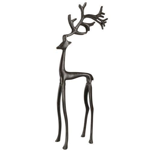 Floristik24 Christmas decoration reindeer decoration metal in brown 15x9x53cm