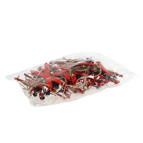 Floristik24 Christmas decoration ski red 11,5cm 16 pcs