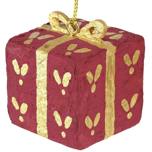 Product Christmas decoration papier-mâché gift tags 6cm 3pcs