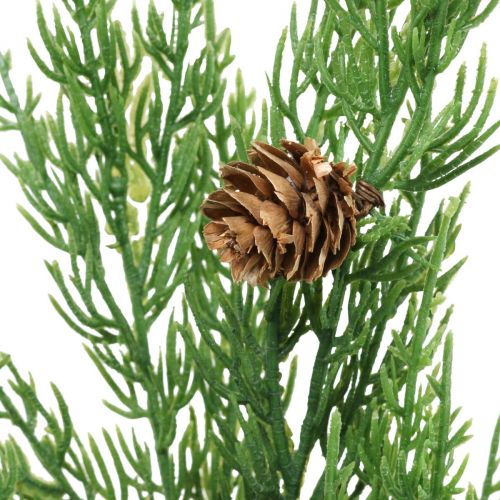 Product Cypress branches artificial Christmas branch with cones 78cm