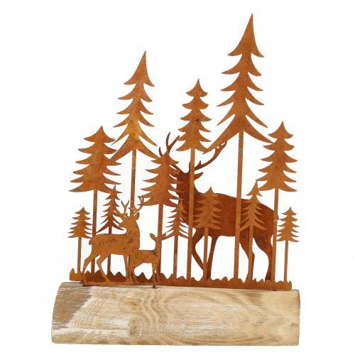 Floristik24 Christmas decoration forest rust 26cm x 19cm