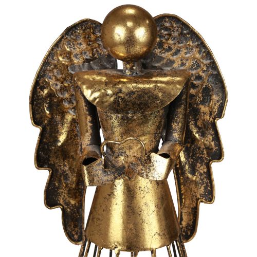 Floristik24 Christmas angel Christmas, candle holder metal golden antique look 52cm