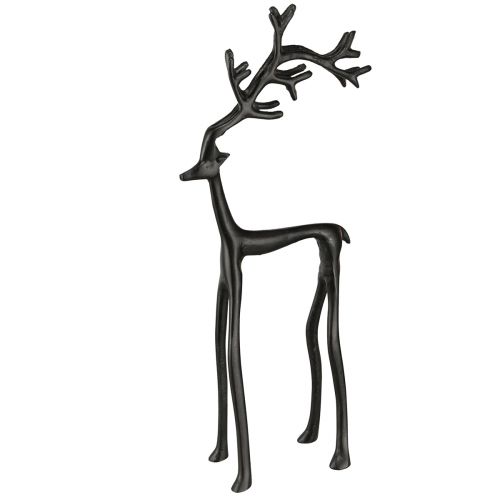 Floristik24 Christmas Figure Reindeer Decoration Metal Black 17×8×38.5cm